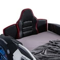 thumbnail image 5 of Furniture of America Dash Kids Plastic Twin Race Car Bed with LED and Sound, Black and White, 5 of 9