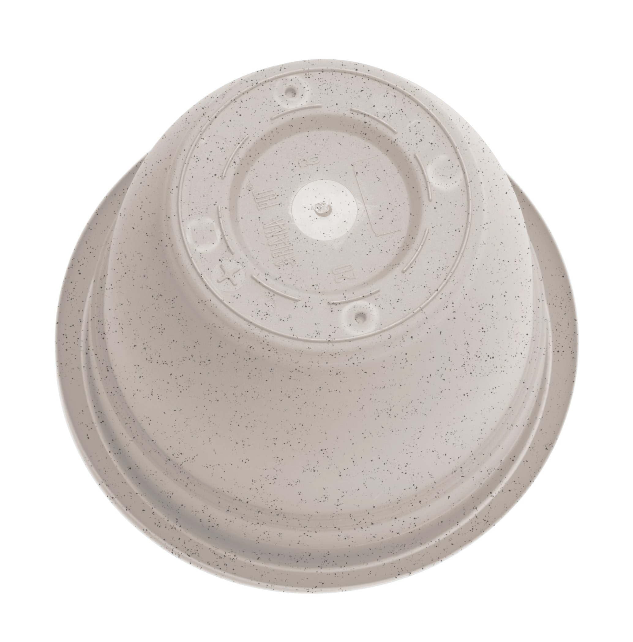 Bloem Ariana 6" Vanilla Bean Round Self-Watering Resin Planter Pot - Rolled Rim Indoor and Outdoor Gardening Planter
