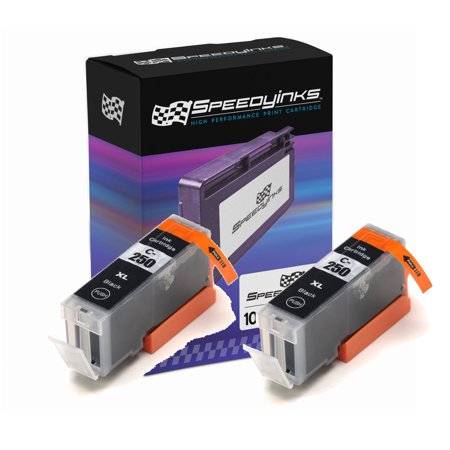 SpeedyInks Compatible Cartridge Replacement for Canon PGI250XL 6432B001 High-Yield (Pigment Black  2-Pack)