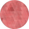 thumbnail image 1 of Ahgly Company Indoor Round Patterned Bean Red Area Rugs, 5' Round, 1 of 6
