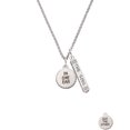 thumbnail image 2 of Delight Jewelry Silvertone In One Ear ''Out the Other'' Silvertone Hope Anchors the Soul Bar Charm Necklace, 23", 2 of 4