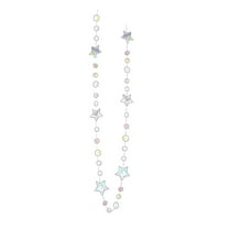 Star Moon Garland Banner Ramadan Decor Crescent Moon Dot Streamer Nursery Wall Hanging Party Supplies Kids Birthday Celebration Decorations Background