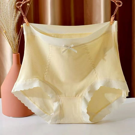 Ladies Comfortable Solid Color Large Size Abdominal Panties Hight Waiste Underpants  Soft Material  Seamless Design  Everyday Wear  Breathable  Seamless Underwear  Plus Size for Curvy Women