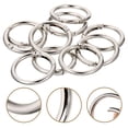 thumbnail image 2 of Milisten 10pcs Flat Key Rings Metal Split Circles Key Chain Making Rings DIY Circle Rings, 2 of 6