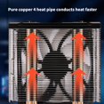 thumbnail image 3 of ARGB 4 Heat Pipe Tower CPU Cooling Fan Low Noise Energy For PC Gaming Console Cooling Fan Heat Dissipation Accessories, 3 of 8