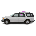 thumbnail image 2 of Fits 1997-2002 Ford Expedition & Lincoln Navigator Left Rear Door Glass Clear, 2 of 4