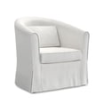 thumbnail image 2 of Ektorp Tullsta Chair Cover Replacement for IKEA Tullsta Chair Cover,Ektorp Tullsta Armchair Cover Only!Does not fit on Other Brand Barrel Chair (Cotton White), 2 of 4