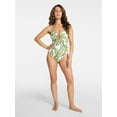 thumbnail image 2 of Time and Tru Women's and Women's Plus Size Collections Double Cord Tunnel One Piece Swimsuit, Sizes XS-3X, 2 of 5