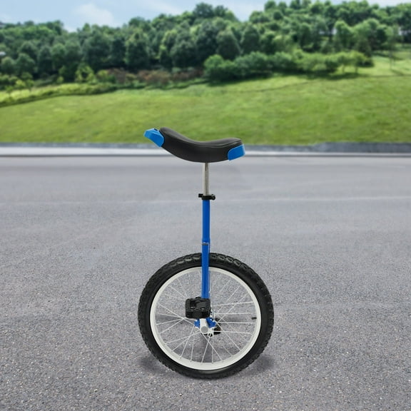 ToppiJoy 18" Outdoor Adjustable Wheel Unicycle, One Wheel Outdoor Sports Exercise Bicycle Training Balance Bike for Beginners and Professionals Daily Fitness Exercises
