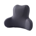 thumbnail image 3 of Soporte lumbar almohada respaldo para regalos de conducción ergonómico Oficina respaldo soporte cojín cintura cojín accesorios , Gris, 3 of 10