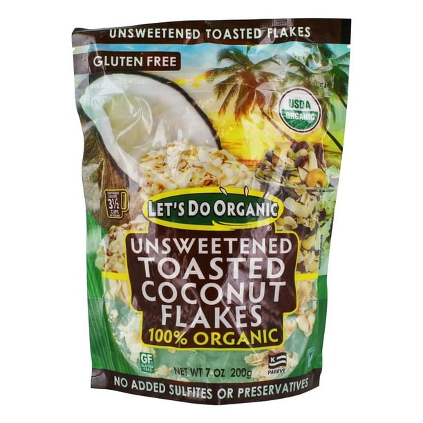 LET'S DO…, ORGANIC TOASTED COCONUT FLAKES, 7 OZ.