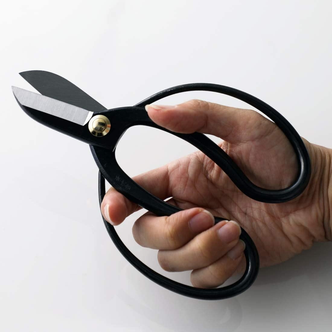 Wazakura Made in Japan Ikebana for Beginners Tool Kit. Koryu Scissors, Balck Kenzan Flower Holder 2.4" + Care Tool
