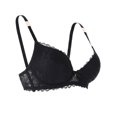 thumbnail image 4 of Brassier Marel para Mujer, Encaje con Moño, Obsidian Talla 38B, 4 of 4