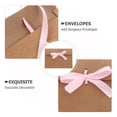 thumbnail image 3 of Raindrops 50Pcs Kraft Paper Envelopes with Ribbon Bow for Graduation and Birthday Party Invitations, 3 of 6