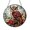 Acrylic 3.5 Inch, variant on Noble Crimson Eagle Owl and Spring Flowers Floral Suncatcher Decor