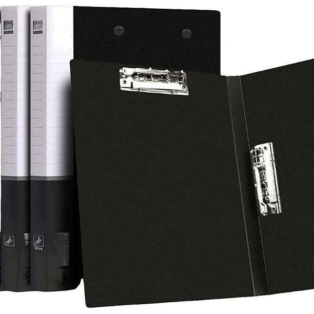 Carpeta de Archivos con Clips Dobles Resistentes A4, Carpeta sin Perforaciones, Carpeta de Sujeción sin Anillos, Carpeta de Proyectos de Oficina,Carpeta de Archivos de Documentos,2pc