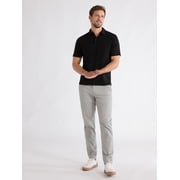 Free Assembly Mens Cotton Polo Shirt with Short Sleeves, Sizes XS-3XL