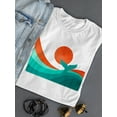 thumbnail image 3 of Image Conscious Whale Tail In The Sunset T-Shirt Womens -Jay Fleck Designs, Female Regular Fit, 3 of 4