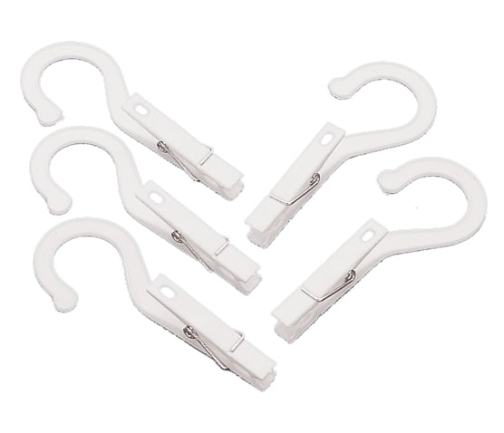 Set of 10 Details about   Fox Run Laundry Hooks Clothespin Hangers Pins Clips New Plastic White 