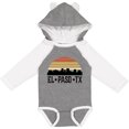 thumbnail image 3 of Inktastic El Paso Texas Skyline Retro Boys or Girls Long Sleeve Baby Bodysuit, 3 of 5