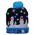 thumbnail image 4 of Patrón de dibujos animados Gorro de invierno Gorro de Navidad tejido Gorro de Navidad Gorro creativo unisex, 4 of 6