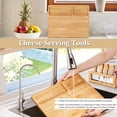 thumbnail image 2 of Kisportee Charcuterie Board Set, Large Cheese Board Set with Accessories, Natural Bamboo Charcuterie Tray Cheese Platter for Cheeses, Fruit, Crackers (7 PCS), 2 of 10