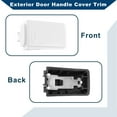 thumbnail image 4 of Unique Bargains No.LR030193 Exterior Door Handle Cover Trim Fit for Land Rover LR4 / Discovery 4 2010-2016 Door Handle Cover 1 Pcs White, 4 of 7