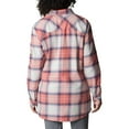 thumbnail image 2 of Columbia Women's Holly Hideaway Flannel Shirt, Faded Peach Ombre Tartan, XX-Large, 2 of 7