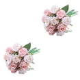 thumbnail image 3 of Rosas artificiales Ounissouiy 12 piezas tela de seda colorido, 3 of 5