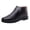 Coffee, variant on Men's High Top Leather Shoes Snow Proof Winter Round Toe Non-Slip Slippers with Velvet Classic Simple Style Casual Work Travel Height Sneakers Ankle Booties