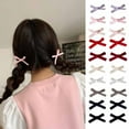 thumbnail image 5 of Ballet Headwear Hair Accessories Ribbon Cute Barrette Little Bow Hairpin Bowknot Hair Clips RED, 5 of 8