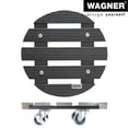 thumbnail image 4 of Wagner design yourself 11.4" Gray Wood Plastic Composite Round Plant Caddy, 4 of 6