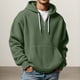 thumbnail image 1 of MHFRRA Sudadera con Capucha y Cremallera Texturizada, con Cremallera Completa y Bolsillos Delanteros para Uso Informal y Actividades Al Aire Libre, Chaqueta Deportiva Ligera y Cómoda Verde militar, 1 of 3