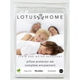thumbnail image 1 of Lotus Home Stayclean Bacteria Reducing Water and Stain Resistant Microfiber Bed Pillow Protector, 2 Pack, 1 of 2