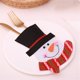 thumbnail image 2 of Cuchillo de cara larga, tenedor, cubierta navideña, decoración, lindos bolsos para cubiertos, decoración (muñeco de nieve), 2 of 2