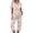 Pink, variant on EANJE Women's Christmas Print Pajamas Set 2-Piece Short Sleeve Tops Capri Pants Cheerful Christmas Lounge Wear Home Nightwear Multicolor L