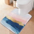 thumbnail image 2 of Yayeee Bath Rug for Bathroom Floor Non Slip Rectangle Fluffy Soft Absorbent Mat, 16"x24", Abstract Painting, 2 of 7