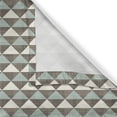 thumbnail image 6 of Ambesonne Geometric Grommet Curtain, Cubism Triangles, 50" x 63", Almond Green Dimgray, 6 of 6