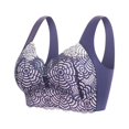 thumbnail image 2 of Seamless Pads Wire Free Beauty Back Lady Bra  Lace Net Wide Shoulder Straps Vest Bra Skin Color 3XL, 2 of 13