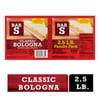 Bar-S Classic Bologna Sliced Deli-Style Lunch Meat, 34 Slices per Package, 2.5 lb Family Pack