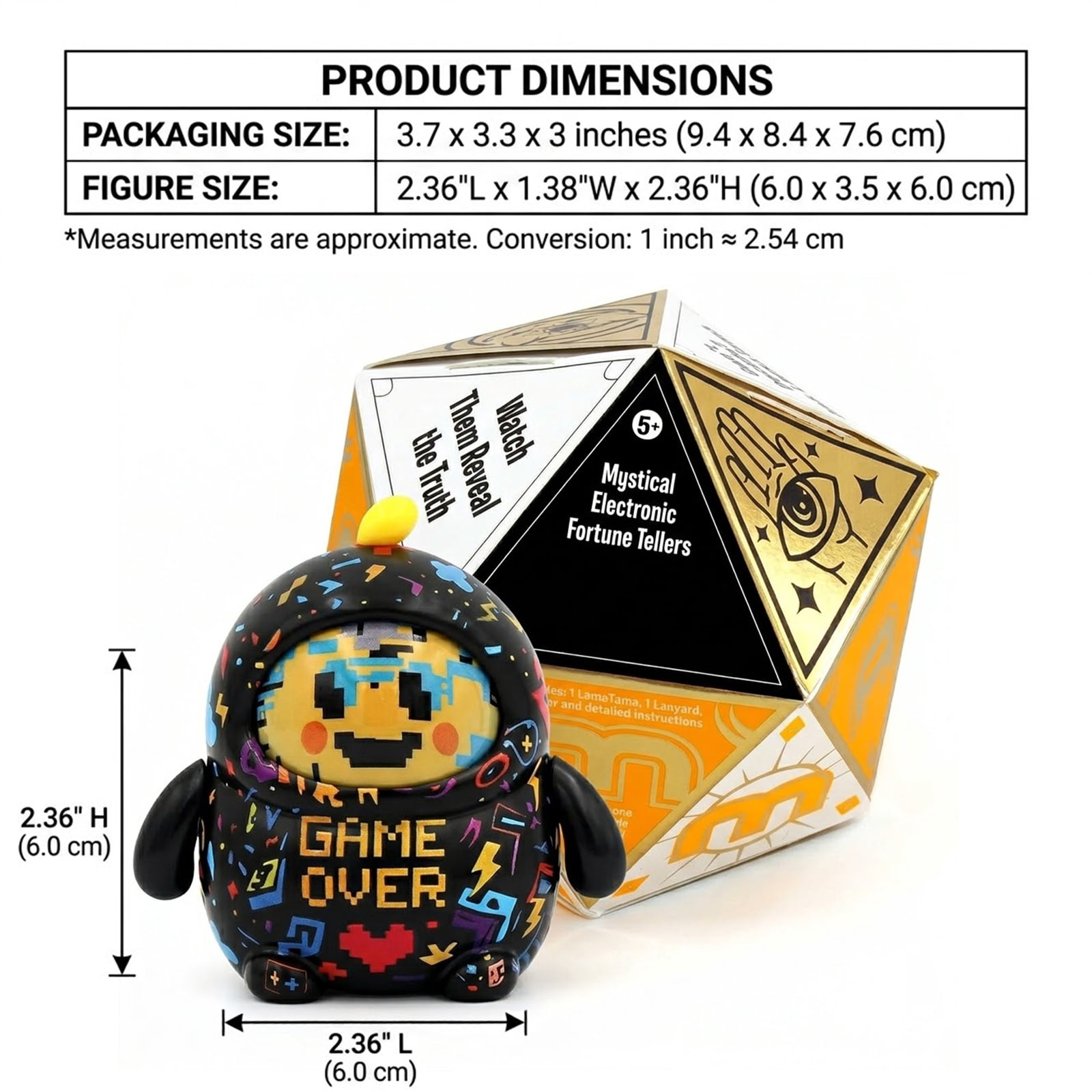 LamaTama - Mystical Pocket Oracle Series 2, Lama Tama Blind Box Cute Mini Figurine Can Answers your yes-or-no Questions, Cute Desktop Decor Toy For Collection & Gift Use,Random Styles