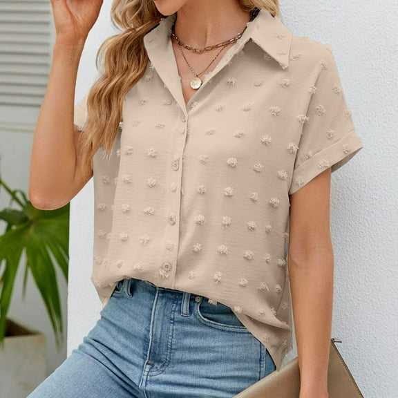 Women's 2025 Fashion Tops 3/4 Length Sleeve Business Casual Blouses Summer Tees Shirts School Outfits for Teachers