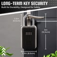 thumbnail image 6 of Key Lock Box - Portable Lockbox for Keys Outdoor - 4 Digit Code Combination Lock Box for Key Safe Security - Weather Rust Resistant Key Lock Box for Outside, Car, Door, House, Travel, 6 of 8