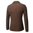 thumbnail image 3 of EQWLJWE Mens Wool Blend Suit Blazer Tweed Sport Coats Winter Warm Business Daily Suit Jacket for Wedding Gift for Husband Coffee XXXXL, 3 of 3