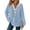 Blue2, variant on Clothing 2025 Sweatshirts for Women 2025 Sweatshirts Hoodies Knit Drawstring Hoodie Casual Button V Neck Tops Pullover Sweatshirt Womens Plus Size Sweatshirts Gray M