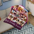 thumbnail image 3 of Custom Blanket with Photo Texts Personalized Blankets and Throws Customized Happy Birthday Gifts for Women Men Dad Mom Wife Husband Grandma Grandpa Sister Daughter Son Best Friend Blankets, 3 of 5
