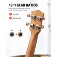 thumbnail image 3 of Ukelele Donner Soprano de madera de caoba de 21 pulgadas con kit para principiantes, 3 of 8