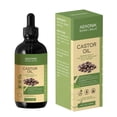 thumbnail image 1 of Aceite de ricino orgánico prensado en frío - Promueve el crecimiento del cabello, la salud del cuero cabelludo y la hidratación profunda - Propiedades curativas puras y naturales - Uso versátil para e, 1 of 5
