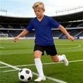 thumbnail image 3 of Tsesme Boys Sports T-Shirt, V-Neck Short Sleeve Tee, Summer Loose Mesh Breathable Workout T-Shirt Daily Wear 5T, 3 of 8
