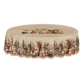 thumbnail image 1 of Nappe Ronde de Pâques Polyester Imperméable Résistante aux Taches 152Cm pour Fête de Pâques Salle à Manger Cuisine, 1 of 7